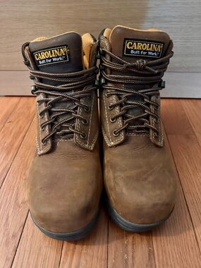 Sz 8m Carolina Butch Waterproof Composite Broad Toe leather CA1620 work boot